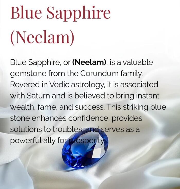 Blue Sapphire ( Neelam ) - Image 1