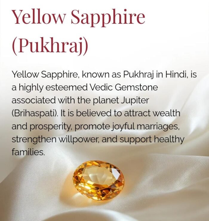 Yellow Sapphire ( Pukhraj ) - Image 1